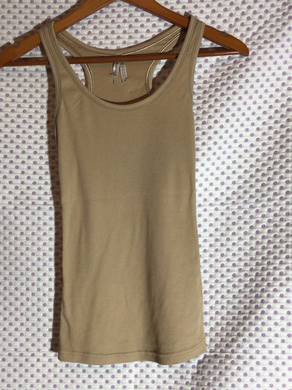Color Story Khaki Ribbed Tank Top